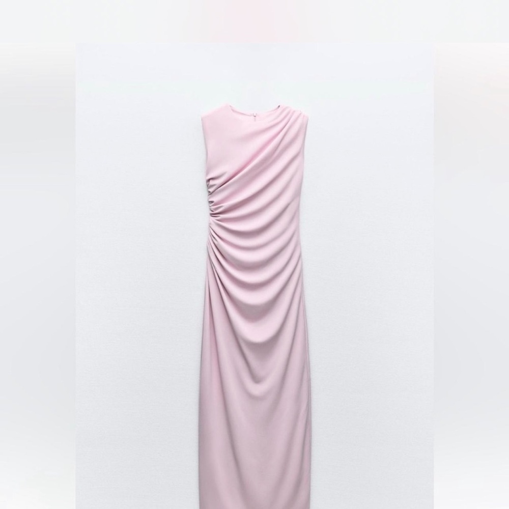 Elegant Pink Sleeveless Dress